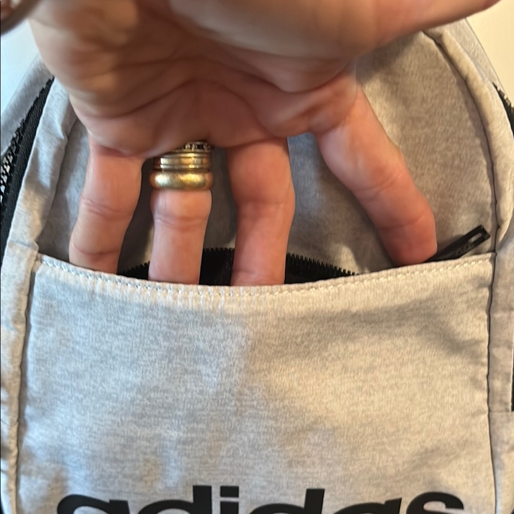 Adidas Gray Mini Backpack - Picture 3 of 8